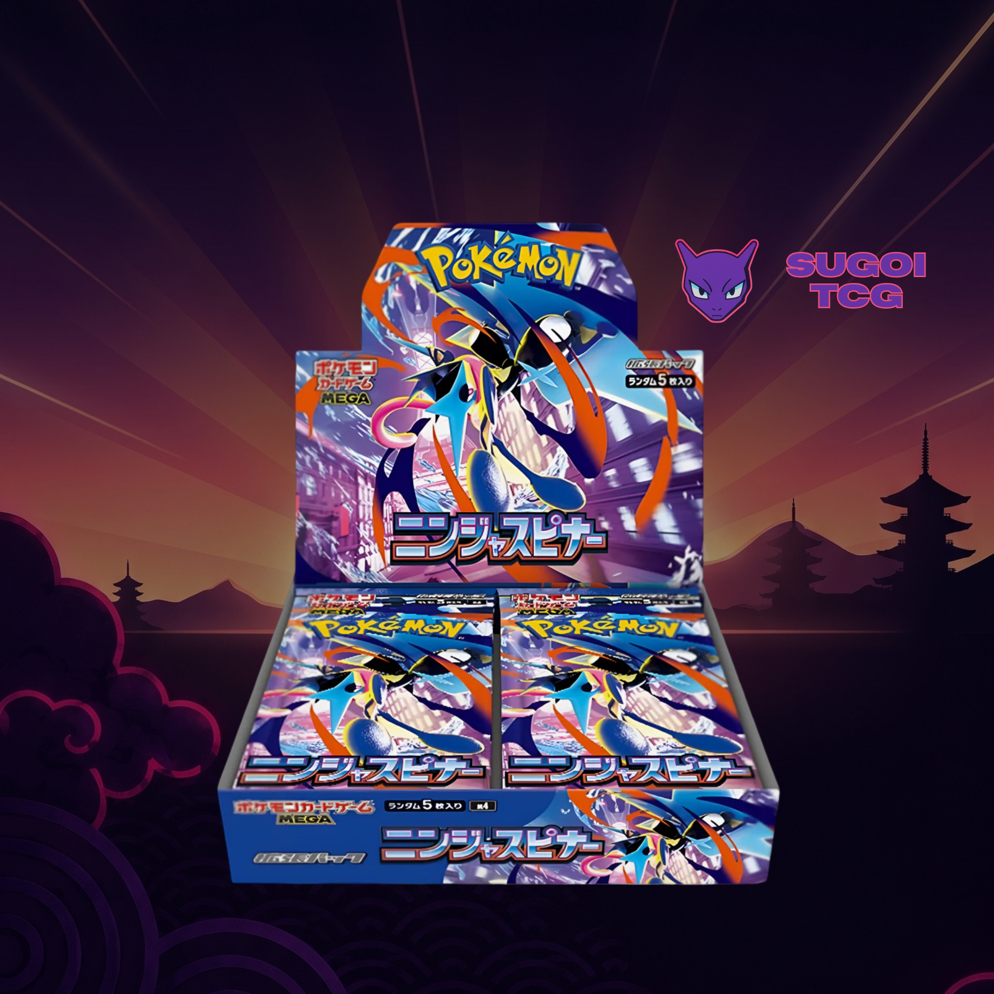 Display M4 – Ninja Spinner Pokemon Japonais Sugoi TCG