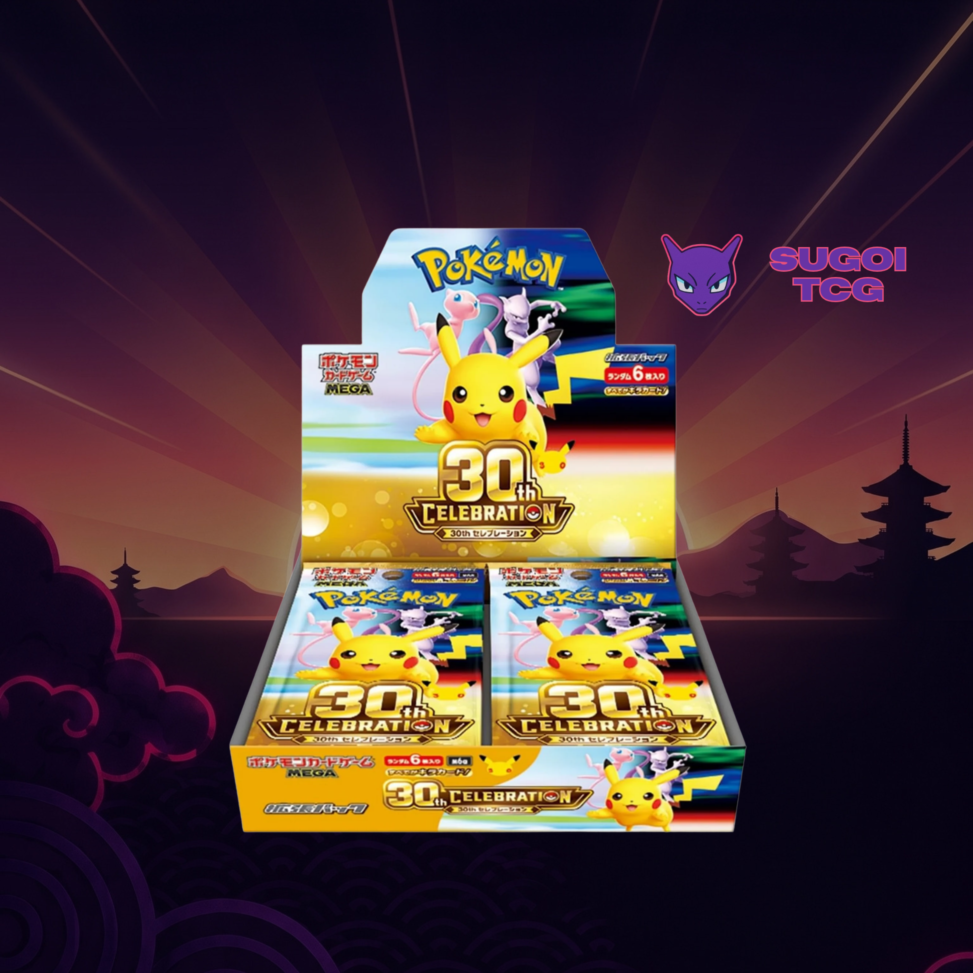 Display M6a – 30th Celebration Pokémon Japonais Sugoi TCG